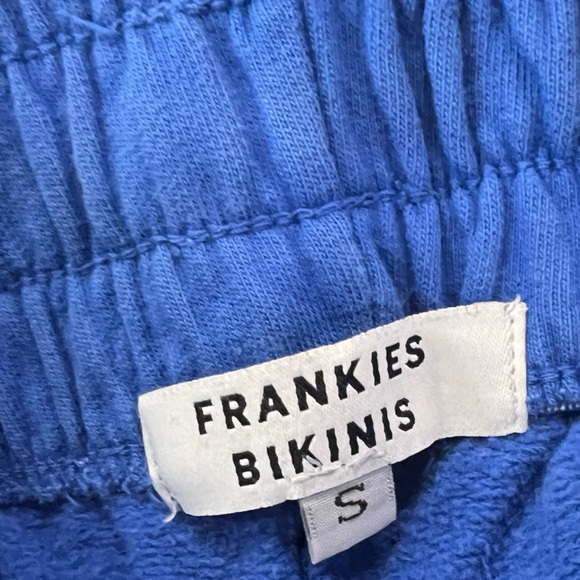 Frankie’s Bikinis Sweatsuit Blue Crewneck Sweatshirt and Sweatpants Small - Picture 10 of 11